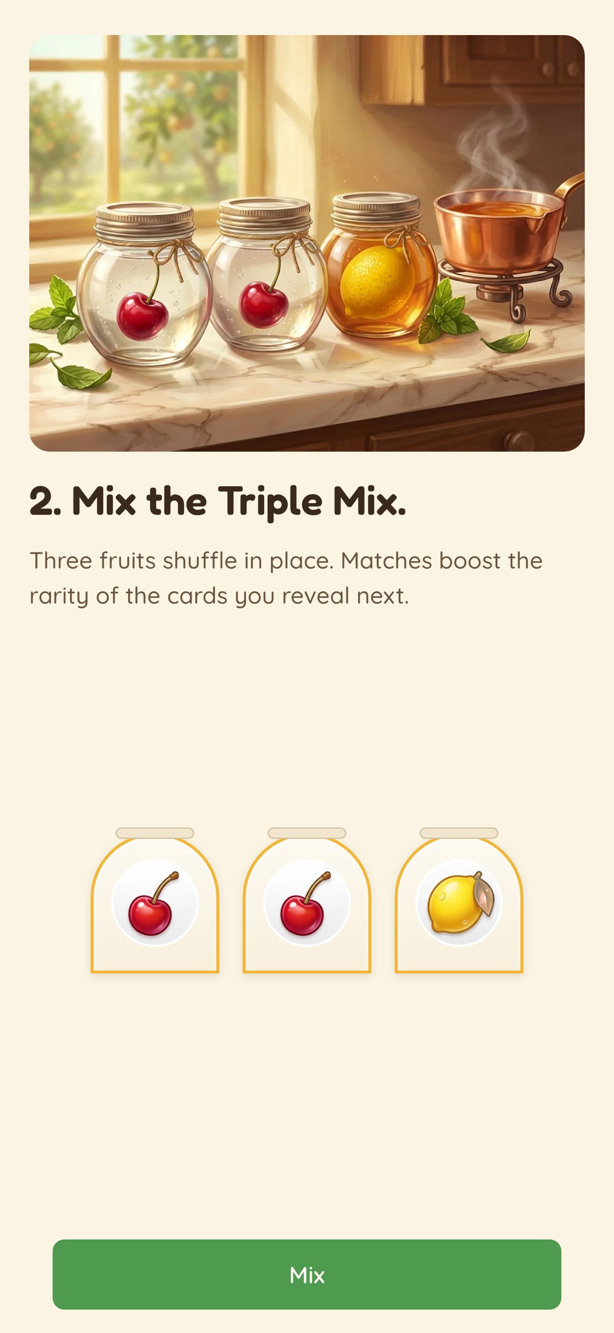 Triple Mix onboarding